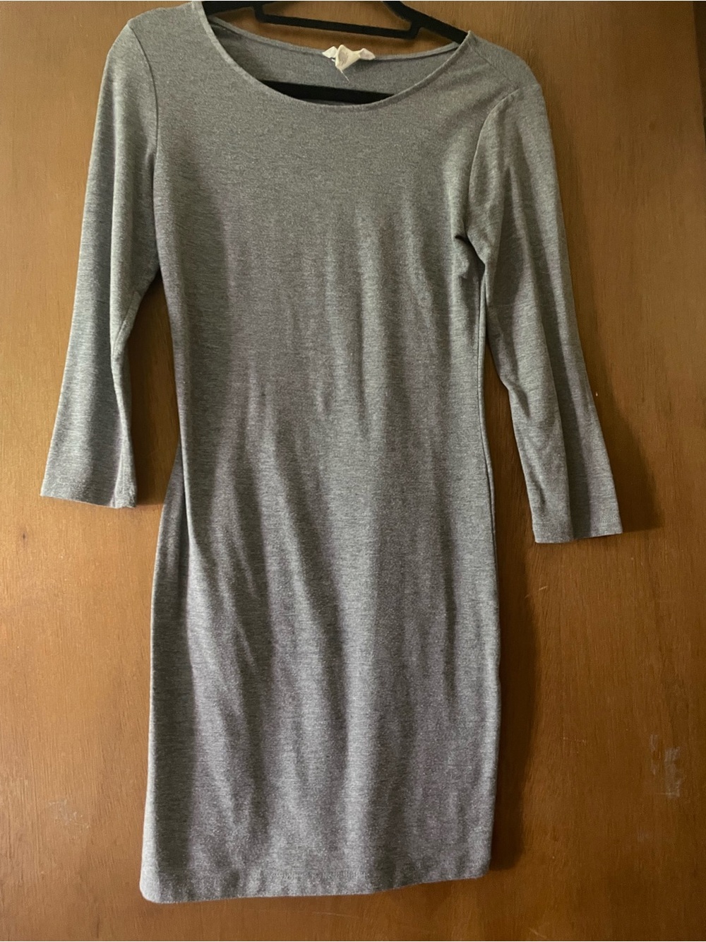Forever 21 Gray Long Sleeve Sheath Dress